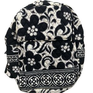 Vera Bradley Black and White Floral Backpack